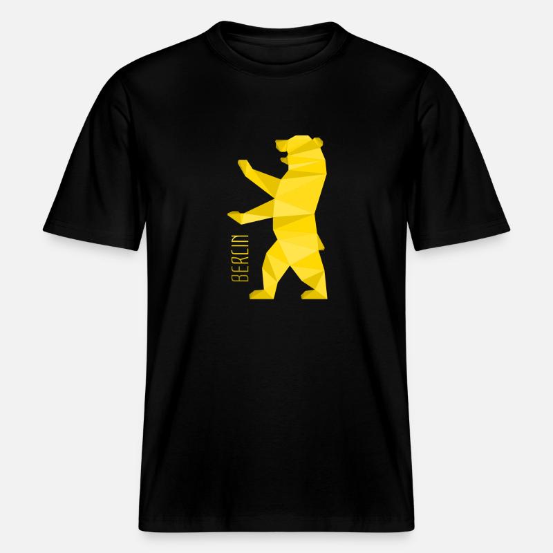 Berlin Bär -  RELAXED FIT Unisex Organic T-Shirt - Schwarz