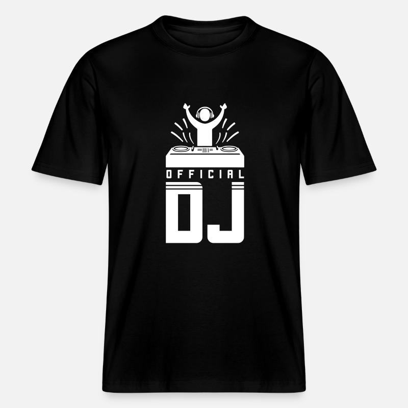 DJ Spruch Turntables -  RELAXED FIT Unisex Organic T-Shirt - black