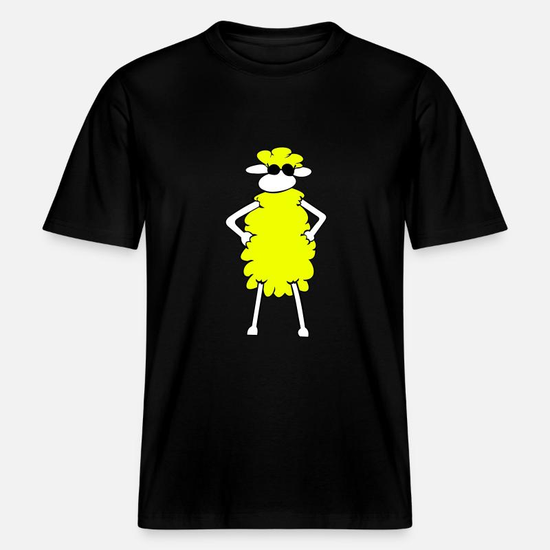 Sheep cool! -  T-shirt unisexe RELAXED FIT en coton bio - noir