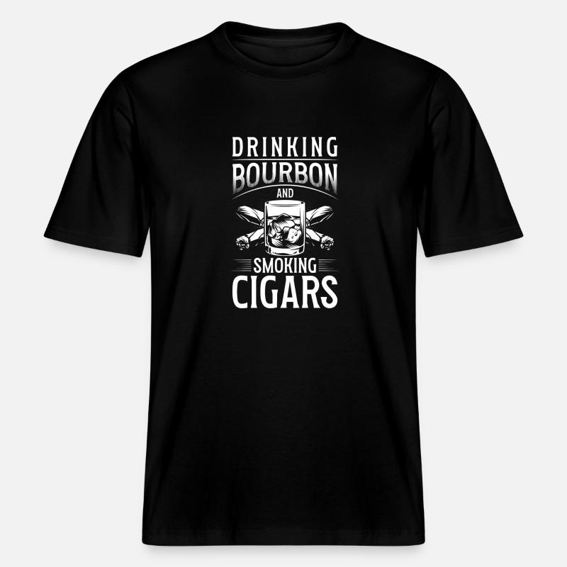 Rauchen Zigarette -  RELAXED FIT Unisex Organic T-Shirt - Schwarz
