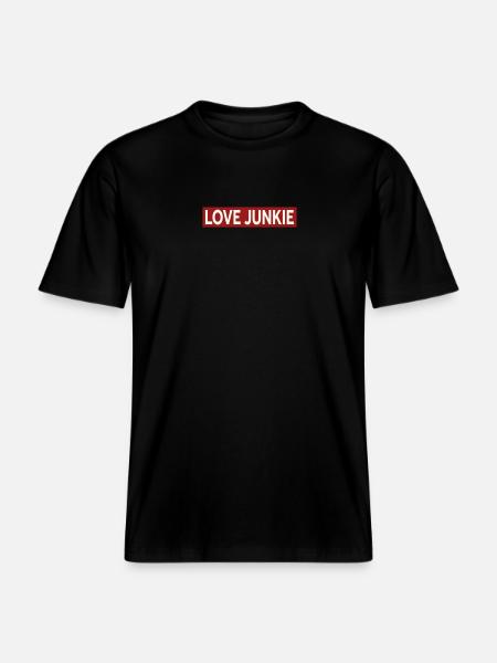 LOVE JUNKIE -  RELAXED FIT Unisex Organic T-Shirt - black