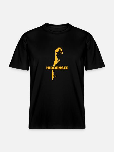 Hiddensee - RELAXED FIT Unisex Organic T-Shirt - Schwarz
