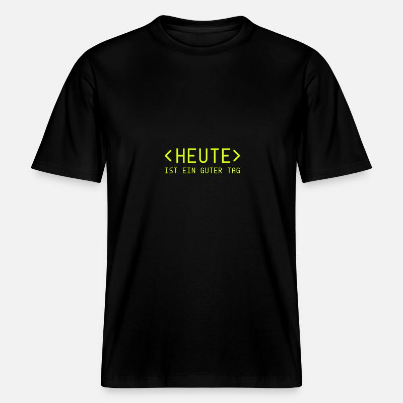 Today Day - Coder -  RELAXED FIT Unisex Organic T-Shirt - black