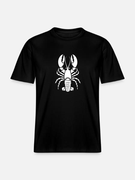 Lobster Gift - RELAXED FIT Unisex Organic T-Shirt - black