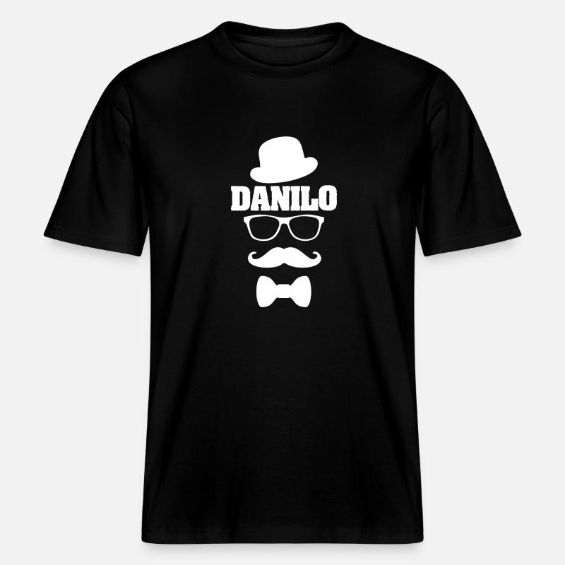 Danilo comme prénom -  T-shirt unisexe RELAXED FIT en coton bio - noir
