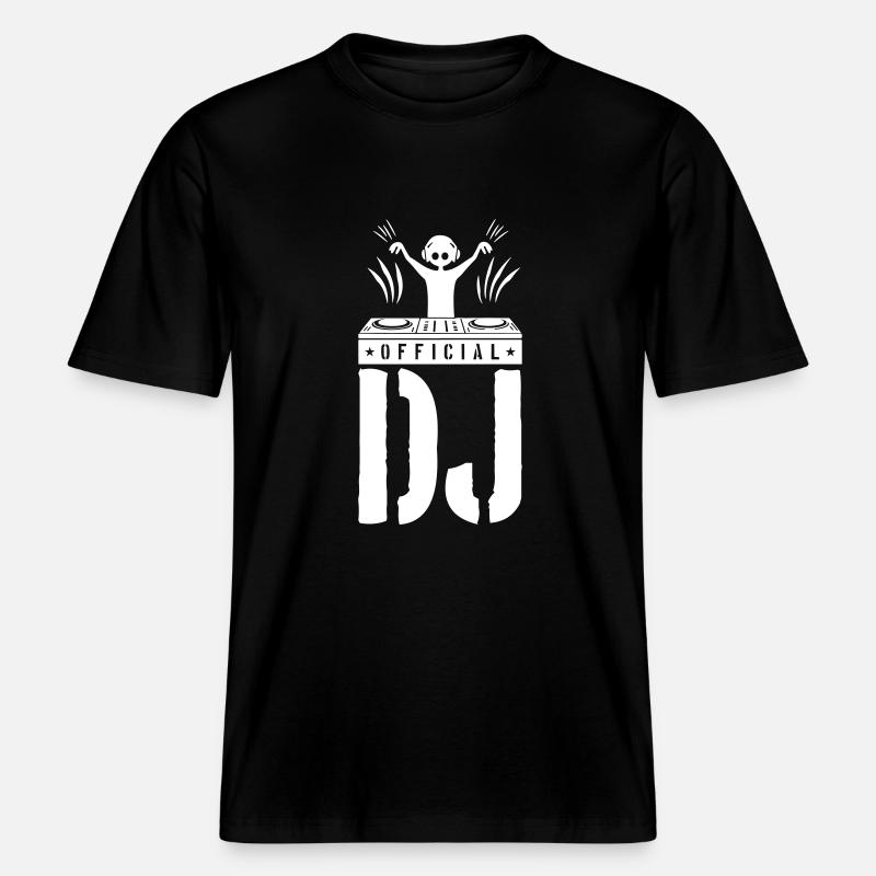 DJ Spruch Turntables -  RELAXED FIT Unisex Organic T-Shirt - black