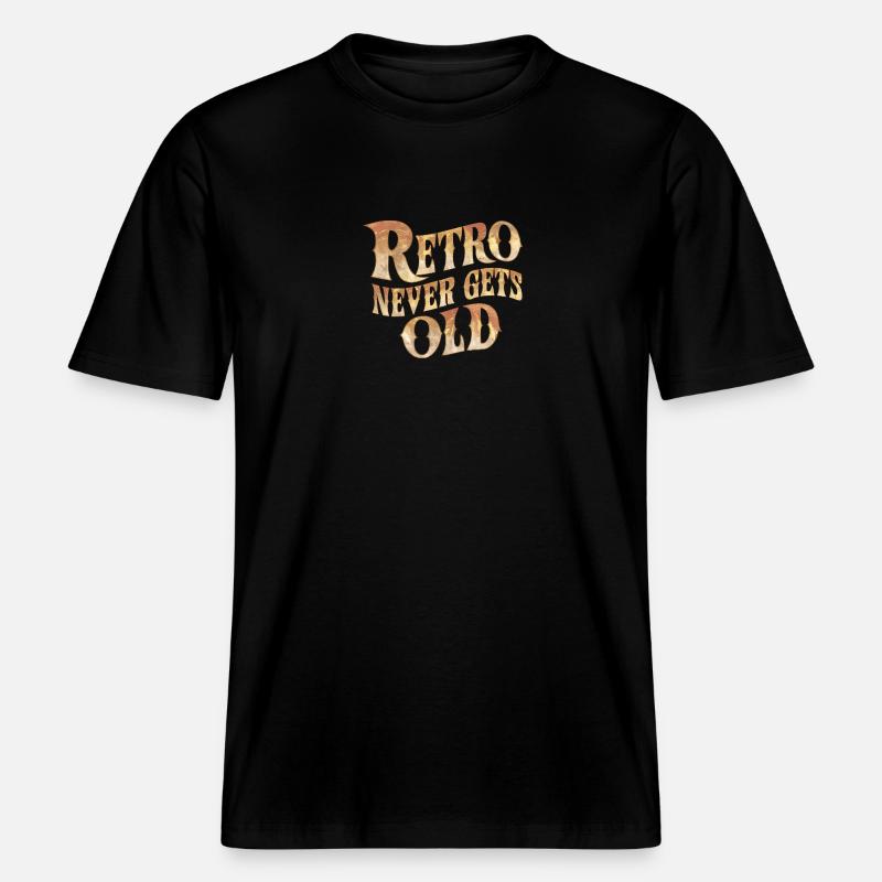 Retro wird nie alt - RELAXED FIT Unisex Organic T-Shirt - Schwarz