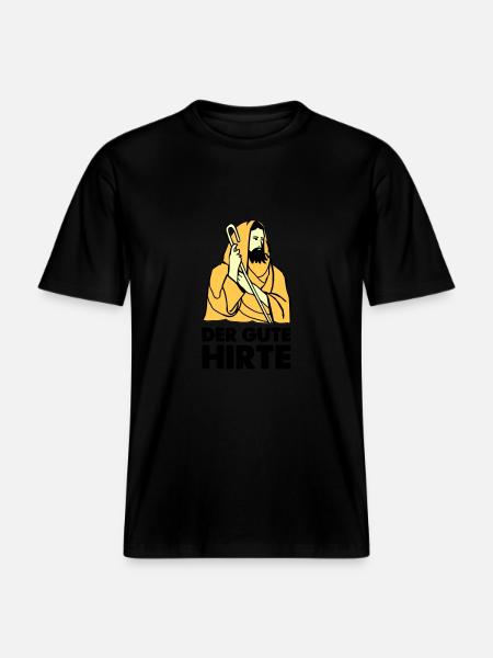 Jesus Shepherd - RELAXED FIT Unisex Organic T-Shirt - black
