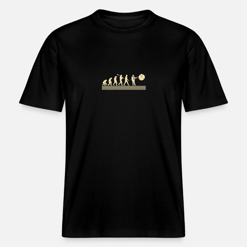 Evolution Des Finanzanalysten -  RELAXED FIT Unisex Organic T-Shirt - Schwarz