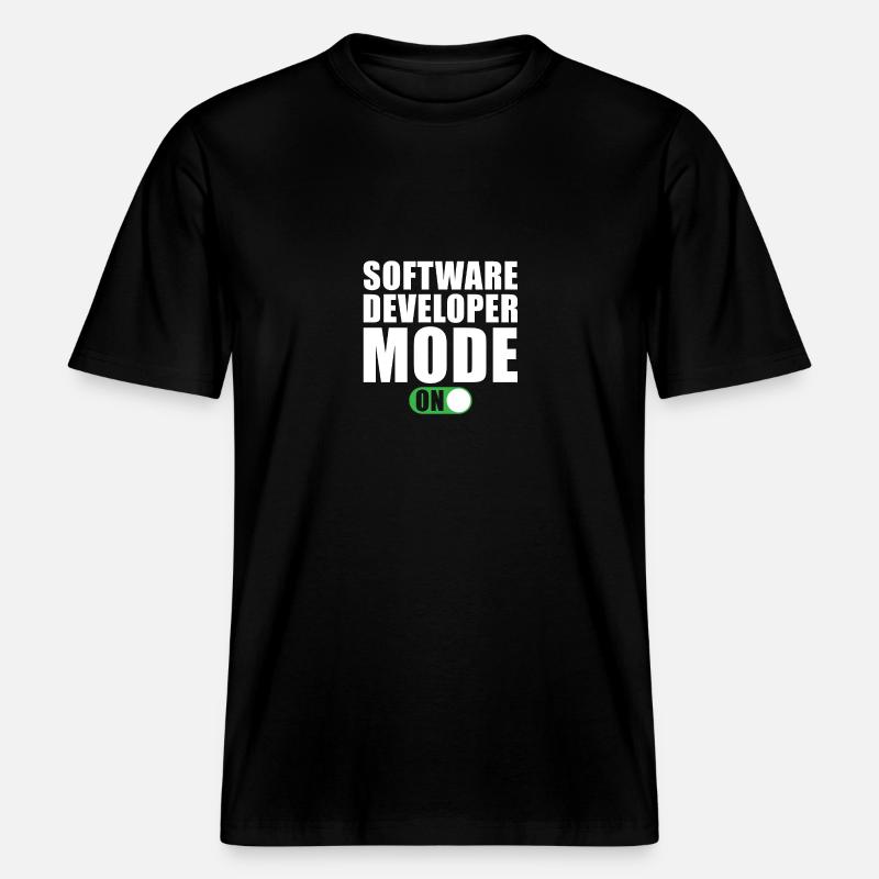 Software Entwickler Modus Ein -  RELAXED FIT Unisex Organic T-Shirt - Schwarz