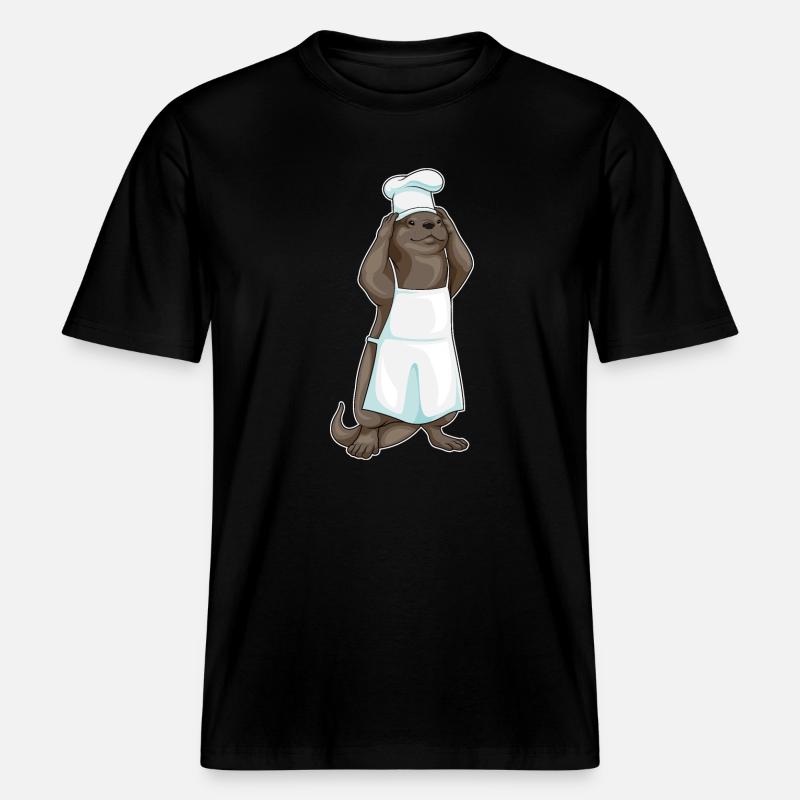 Chef Chef Cuisson Chef Cuisson -  T-shirt unisexe RELAXED FIT en coton bio - noir