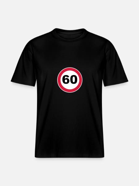 60th birthday - RELAXED FIT Unisex Organic T-Shirt - black