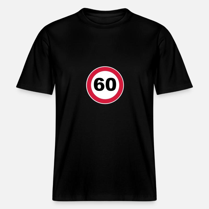 60th birthday -  RELAXED FIT Unisex Organic T-Shirt - black