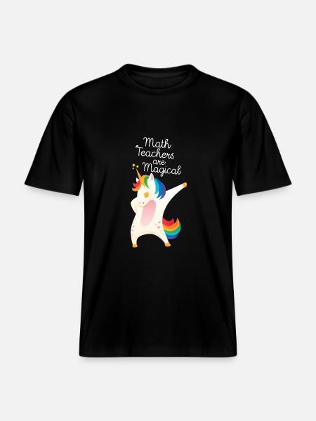 Math Teachers Are Magical - RELAXED FIT Unisex Organic T-Shirt - Schwarz