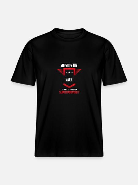 Major - T-shirt unisexe RELAXED FIT en coton bio - noir