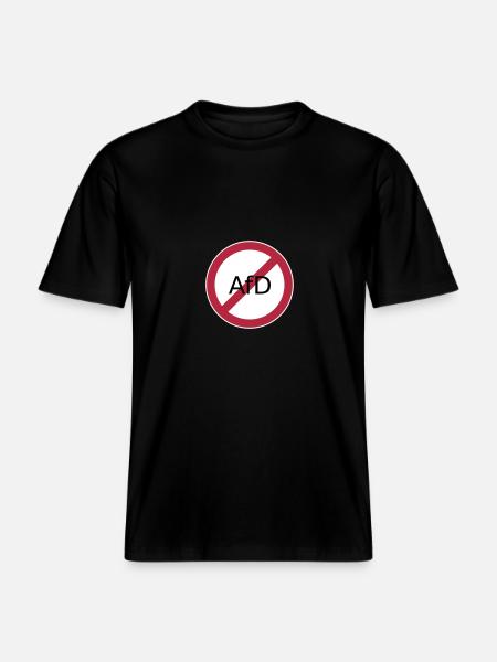 Stop Afd - RELAXED FIT Unisex Organic T-Shirt - Schwarz