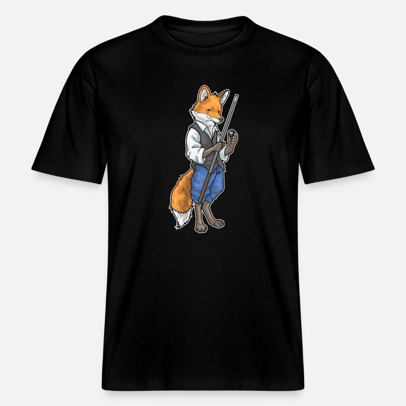 Fuchs Billiard Queue Sport -  RELAXED FIT Unisex Organic T-Shirt - Schwarz