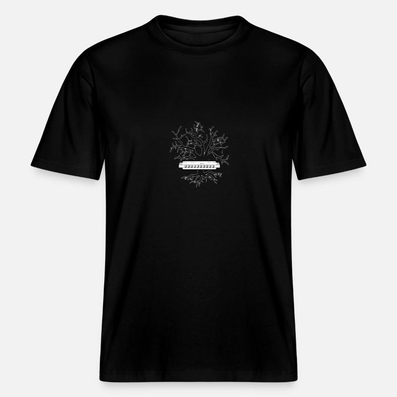 Harmonica Harmonica -  T-shirt unisexe RELAXED FIT en coton bio - noir