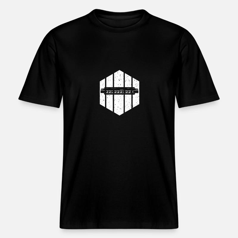 Harmonica Harmonica -  RELAXED FIT Unisex Organic T-Shirt - black