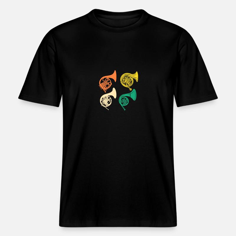 Hornist Evolution Waldhorn -  RELAXED FIT Unisex Organic T-Shirt - Schwarz