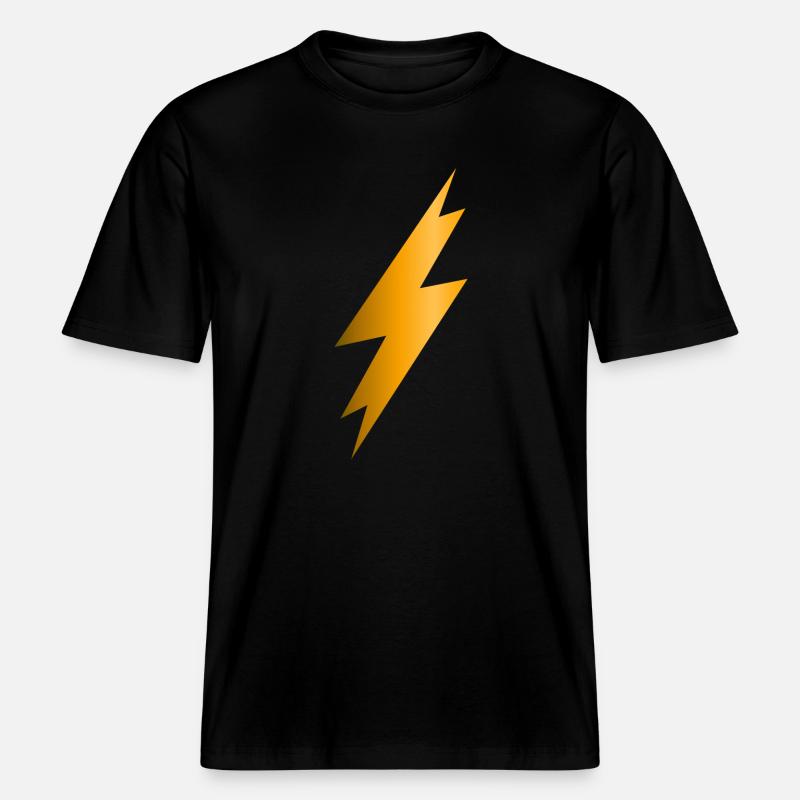 Blitzschlag -  RELAXED FIT Unisex Organic T-Shirt - Schwarz