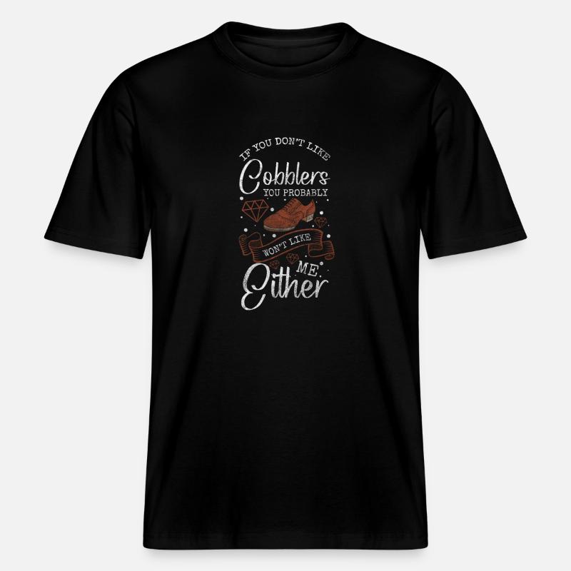 Shoemaker Work Boots -  RELAXED FIT Unisex Organic T-Shirt - black