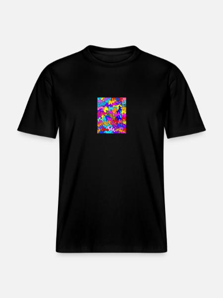 Kunst 1 - RELAXED FIT Unisex Organic T-Shirt - Schwarz