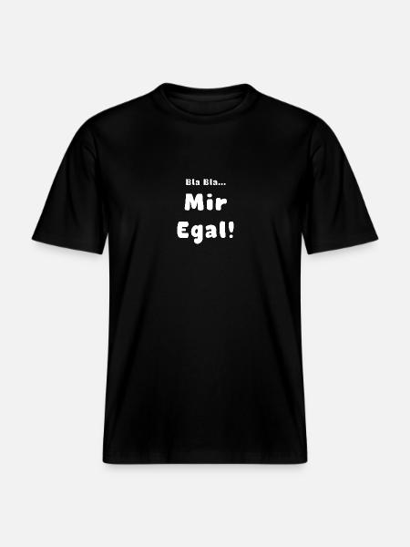 Mir egal - RELAXED FIT Unisex Organic T-Shirt - Schwarz