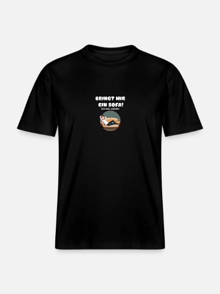 Sofa - RELAXED FIT Unisex Organic T-Shirt - Schwarz