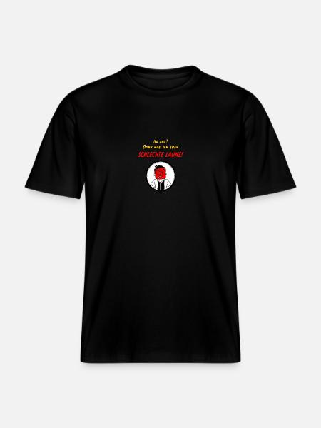 Schlechte Laune -  RELAXED FIT Unisex Organic T-Shirt - Schwarz