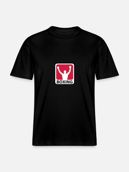 Boxing -  T-shirt unisexe RELAXED FIT en coton bio - noir