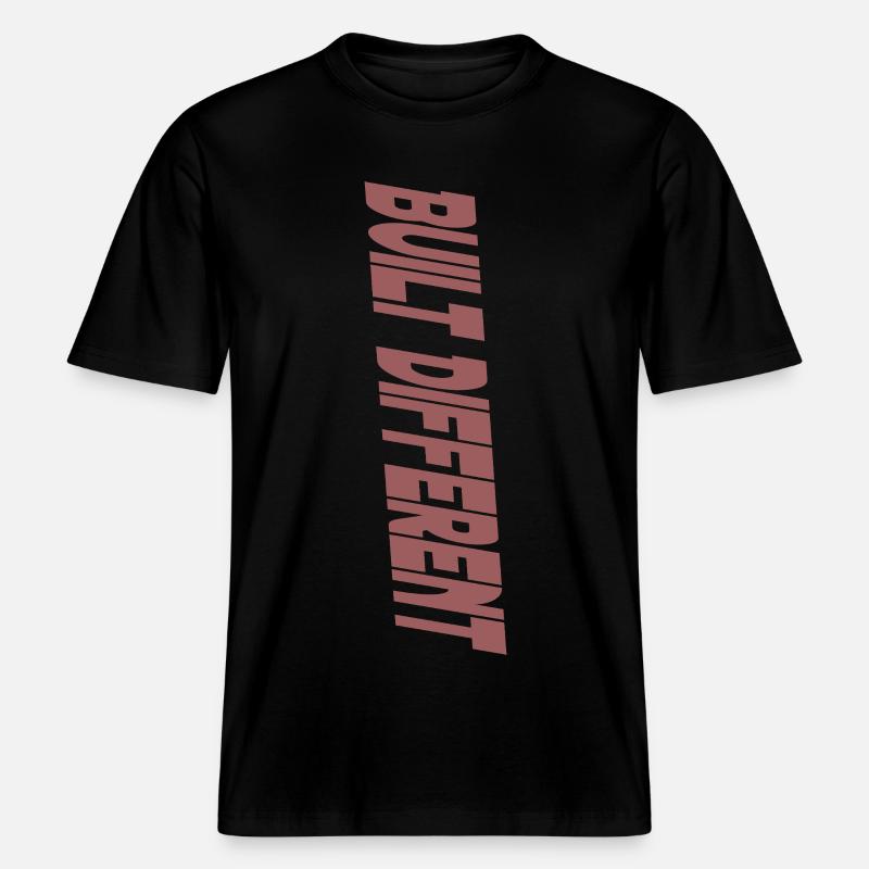 Construit différemment -  T-shirt unisexe RELAXED FIT en coton bio - noir