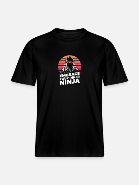 Embrace Your Inner Ninja - RELAXED FIT Unisex Organic T-Shirt - black