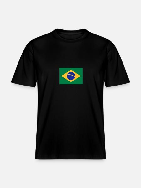 Brasilien -  RELAXED FIT Unisex Organic T-Shirt - Schwarz
