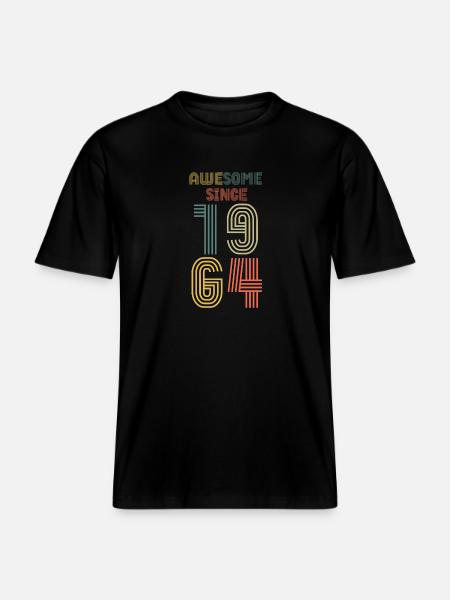 60e anniversaire 1964 - T-shirt unisexe RELAXED FIT en coton bio - noir