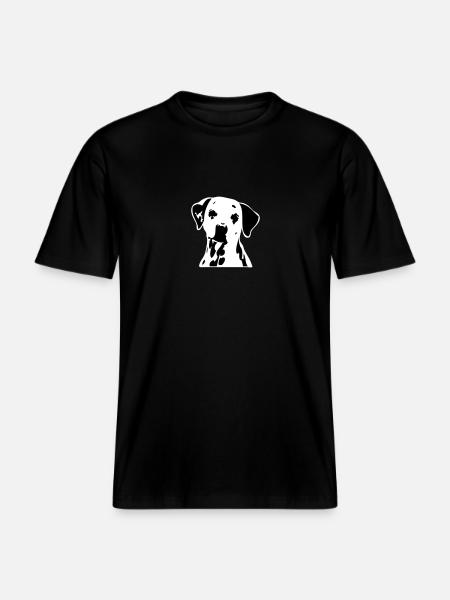 dogz_dalmatiner - RELAXED FIT Unisex Organic T-Shirt - black