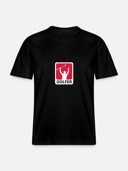 Golf -  RELAXED FIT Unisex Organic T-Shirt - black
