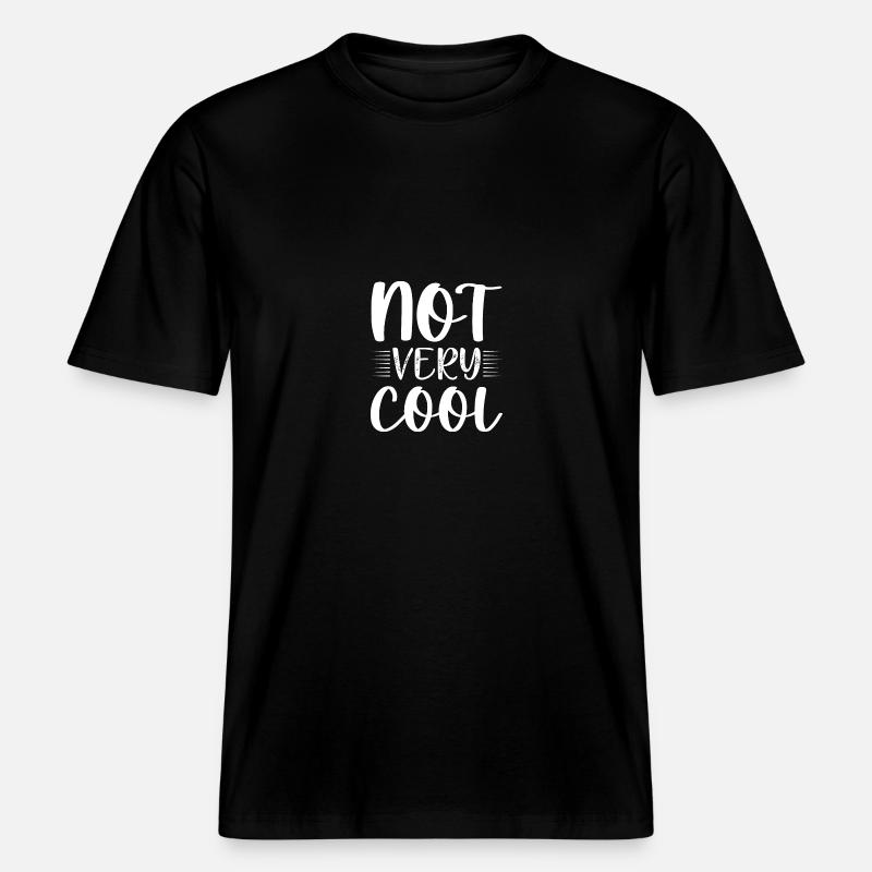 Pas cool pas cool - T-shirt unisexe RELAXED FIT en coton bio - noir