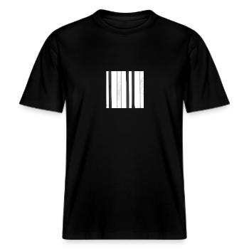 Motif /11 -  T-shirt unisexe RELAXED FIT en coton bio - noir - Devant - Alina (178cm) & Michal (187cm)