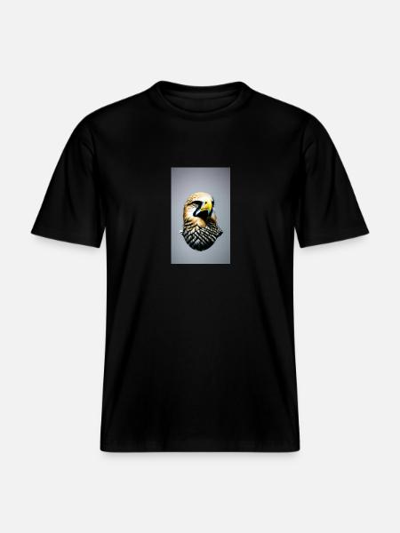 Eagle | Birds | Freedom | Animals -  RELAXED FIT Unisex Organic T-Shirt - black