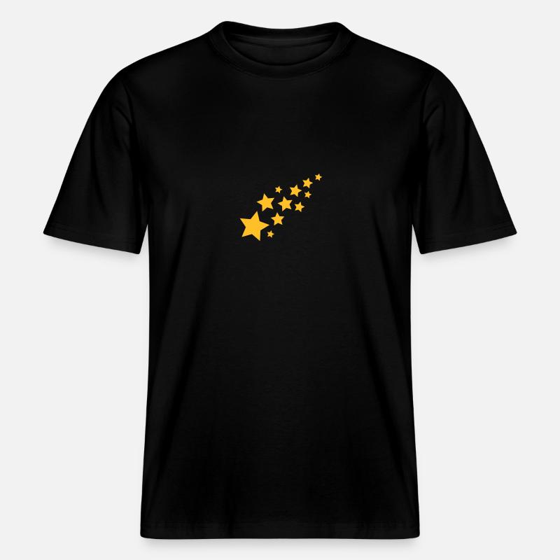 Etoiles -  T-shirt unisexe RELAXED FIT en coton bio - noir