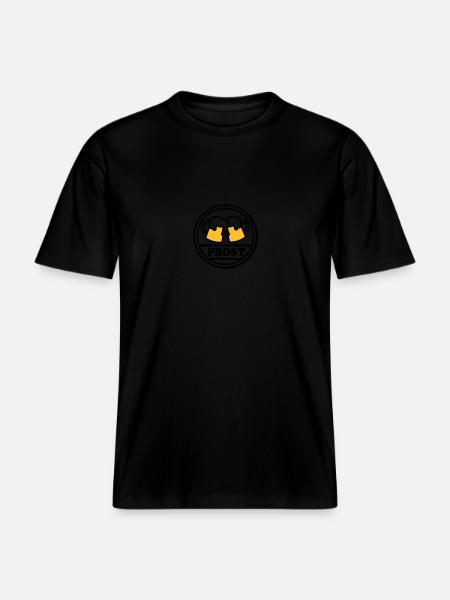 Bière - T-shirt unisexe RELAXED FIT en coton bio - noir