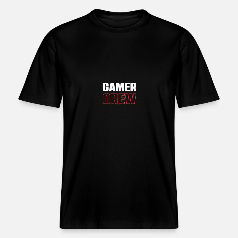 Équipe de joueurs -  T-shirt unisexe RELAXED FIT en coton bio - noir