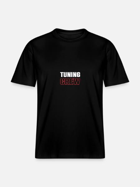 Tuning Crew - RELAXED FIT Unisex Organic T-Shirt - black