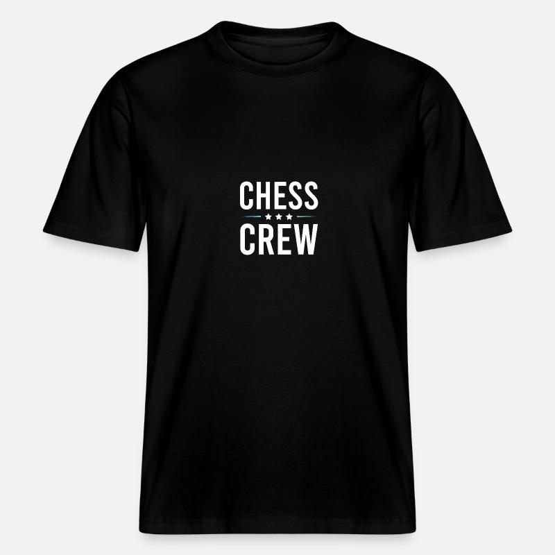 Chess Crew - RELAXED FIT Unisex Organic T-Shirt - Schwarz