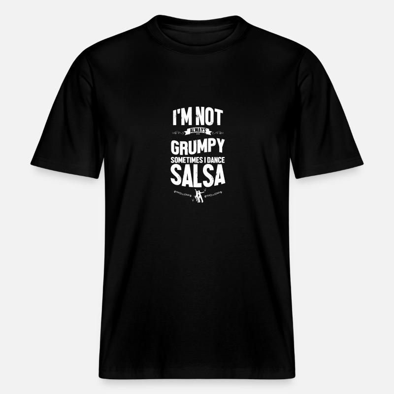 Danseuse de salsa Danseuse -  T-shirt unisexe RELAXED FIT en coton bio - noir