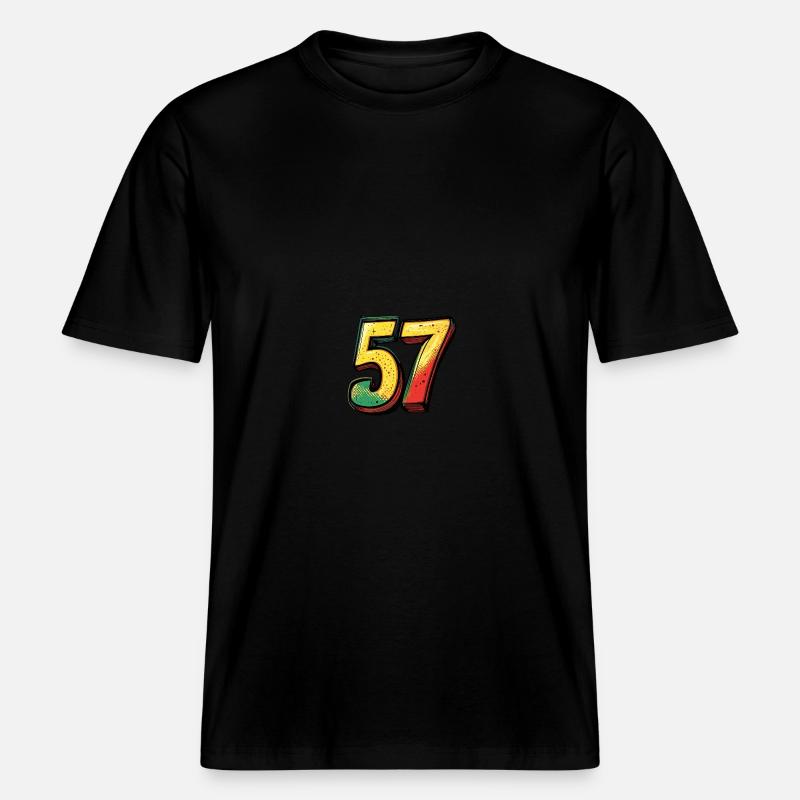 Bande dessinée 57 numéros -  T-shirt unisexe RELAXED FIT en coton bio - noir