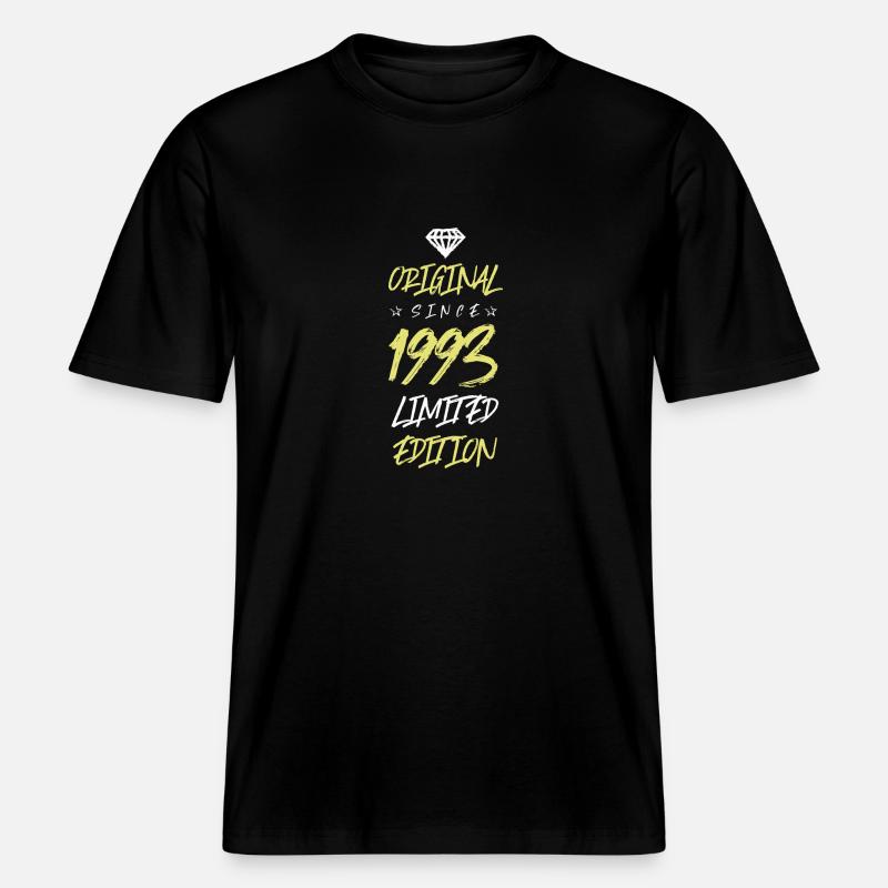 1993 Édition limitée -  T-shirt unisexe RELAXED FIT en coton bio - noir