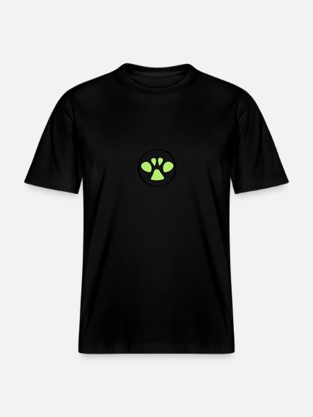 pfote - RELAXED FIT Unisex Organic T-Shirt - Schwarz