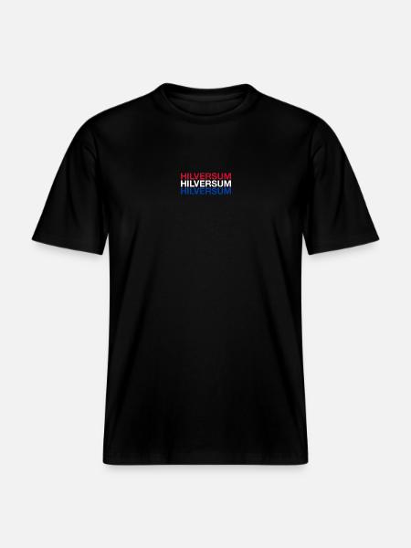 HILVERSUM Netherlands Netherlands flag -  RELAXED FIT Unisex Organic T-Shirt - black